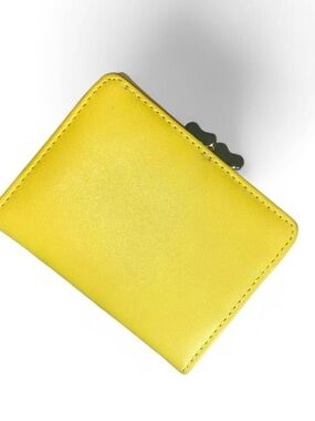 Yellow leather wallet